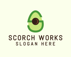 Letter S Avocado  logo design