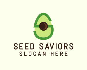 Letter S Avocado  logo design