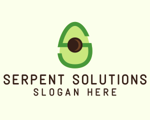 Letter S Avocado  logo design