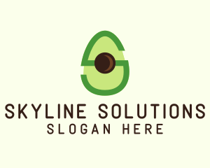 Letter S Avocado  logo design