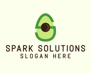 Letter S Avocado  logo design