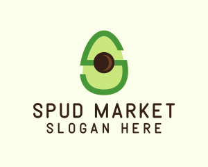 Letter S Avocado  logo design