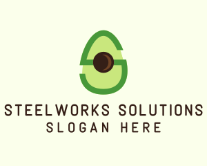 Letter S Avocado  logo design