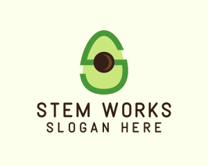 Letter S Avocado  logo design