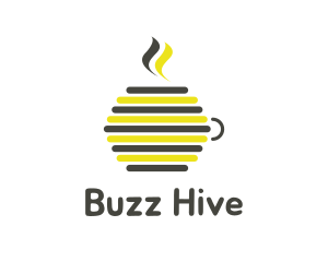 Beehive Drink Mug logo design