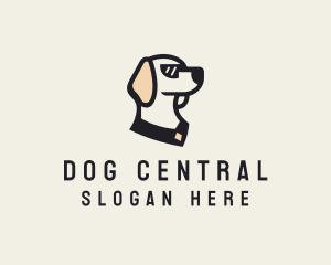 Dog Pet Sunglasses logo design