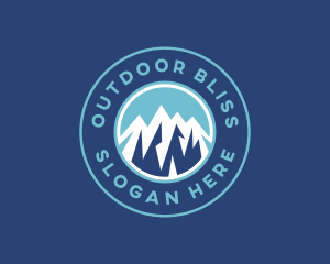 Outdoor Mountain Trekking logo design