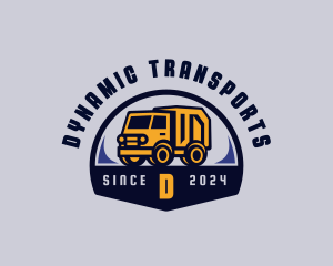 Transport Dump Truck logo design