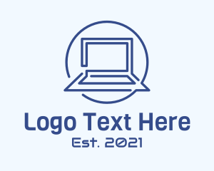 Laptop Line Art logo