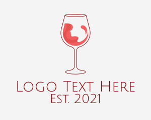 Red Wine Glass  logo