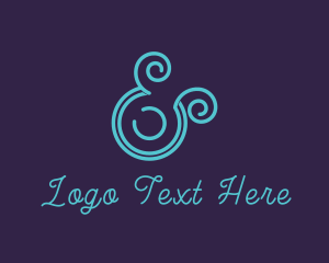 Font - Upscale Modern Ampersand logo design