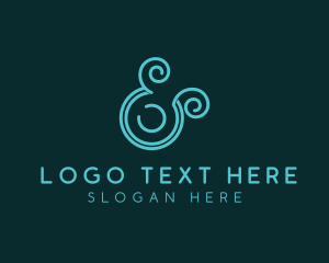 Upscale Modern Ampersand logo