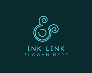 Upscale Modern Ampersand logo design