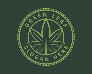 Cannabis Plant Drug logo design