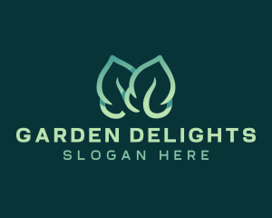 Organic Leaves Gardening logo design