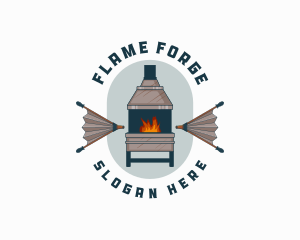 Forge Bellows Chimney logo design