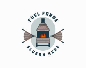 Forge Bellows Chimney logo design