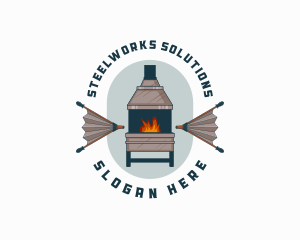 Forge Bellows Chimney logo design