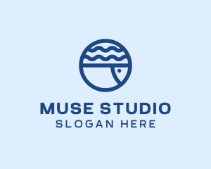 Ocean Fish Aquarium logo design