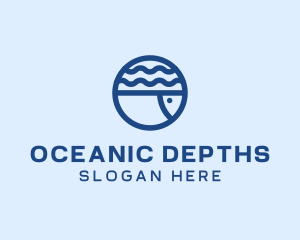 Ocean Fish Aquarium logo design