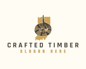 Indiana Timber Rattlesnake logo design