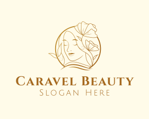 Flower Woman Beauty logo design