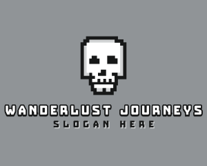 Skull Pixel Gaming Logo