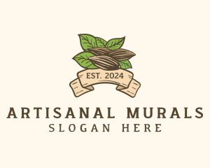 Organic Almond Farm logo design