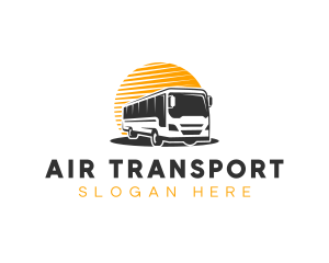 Automobile Bus Transport logo design