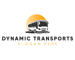 Automobile Bus Transport logo design