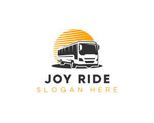 Automobile Bus Transport logo design