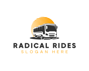 Automobile Bus Transport logo design