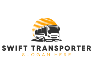 Automobile Bus Transport logo design