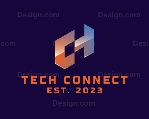 Futuristic Modern Technology Logo