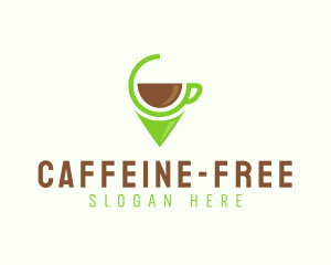 Coffee Pin Location  logo design