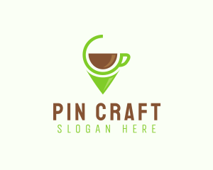 Coffee Pin Location  logo design