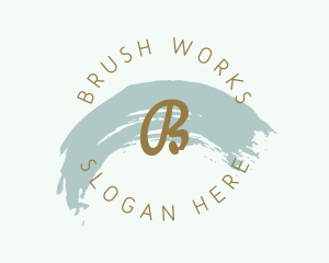 Watercolor Brush Paint  logo design