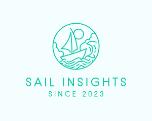 Sail Boat Sea logo