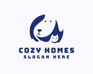 Cat Beagle Dog logo design