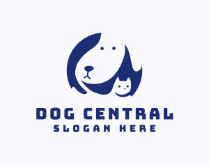 Cat Beagle Dog logo design