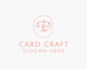 Hand Law Scale  logo design