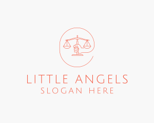 Hand Law Scale  logo design