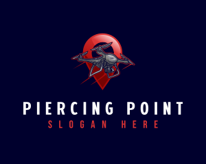 Location Pin Drone Surveillance logo design