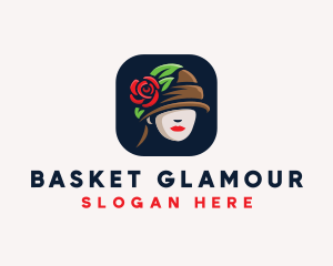 Rose Hat Fashion logo design