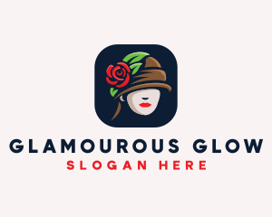 Rose Hat Fashion logo design