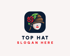 Rose Hat Fashion logo design