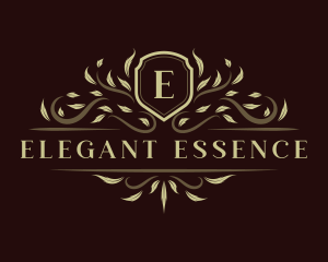 Luxury Ornament Shield logo design