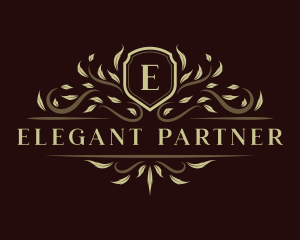 Luxury Ornament Shield logo design