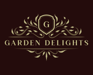 Luxury Ornament Shield logo design