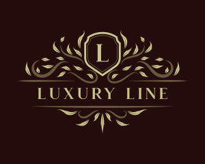 Luxury Ornament Shield logo design